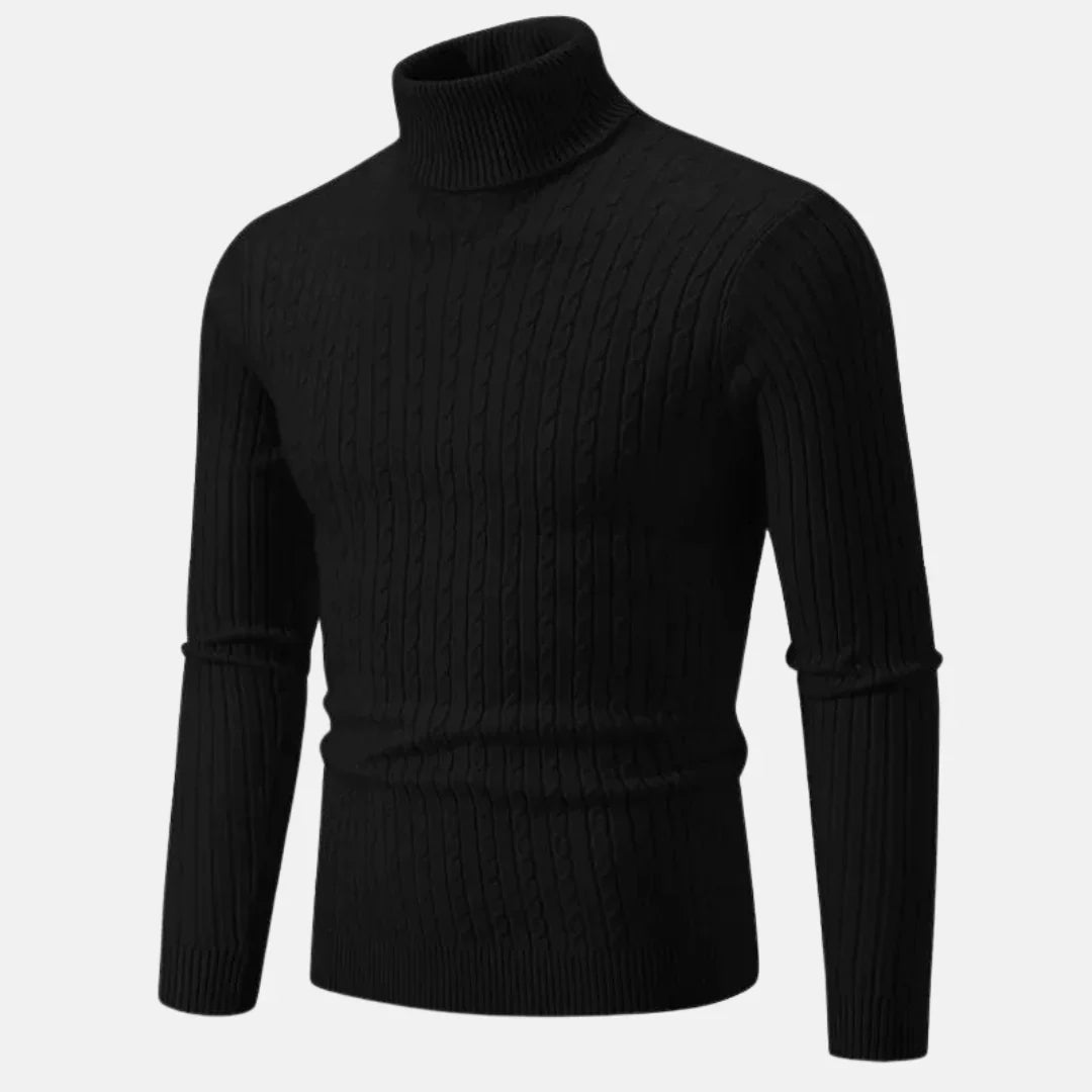 Pull à col roulé raffiné pour hommes | Idéal pour l'automne/hiver