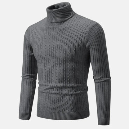 Pull à col roulé raffiné pour hommes | Idéal pour l'automne/hiver